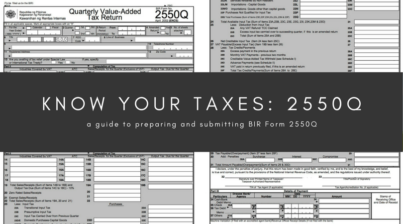 Know Your Taxes 2550q Oojeema 4186