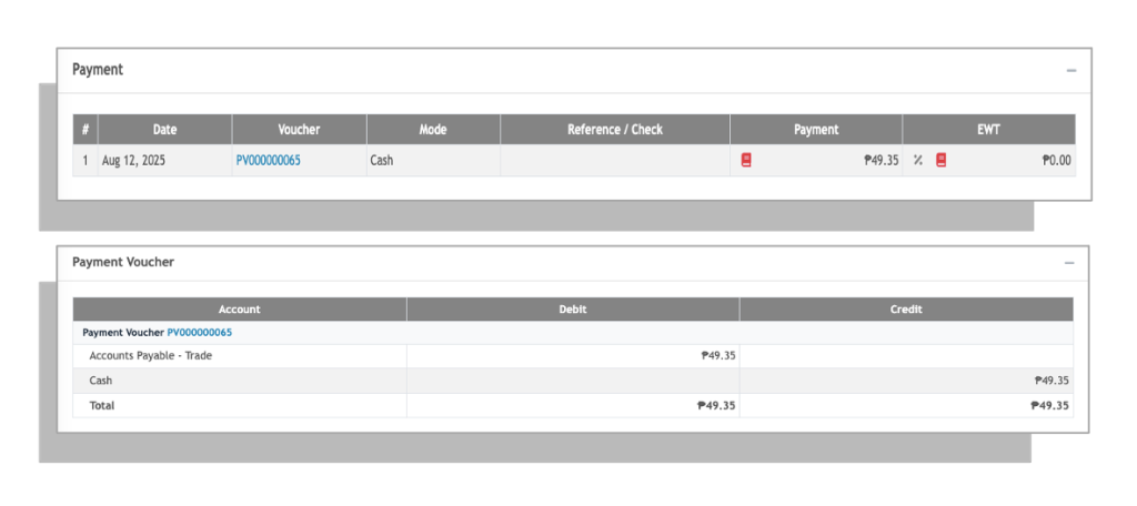 Issuing Payment-Summary