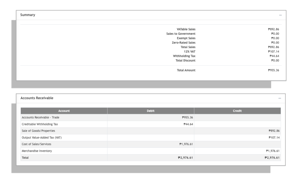 Sales-Invoice-Summary