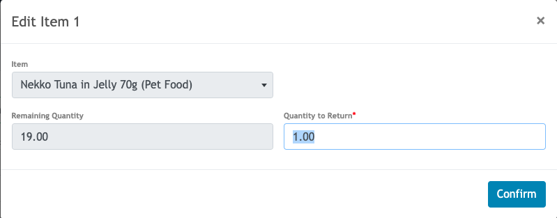 Purchase Return Item