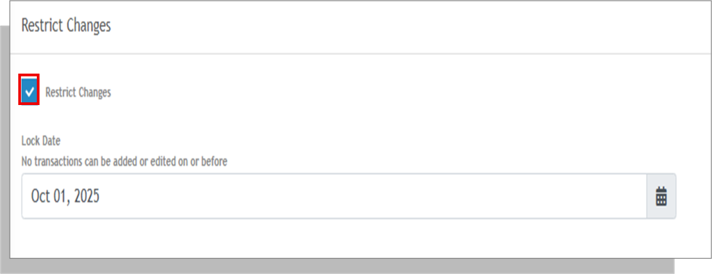 Locking Transaction - Restric Changes